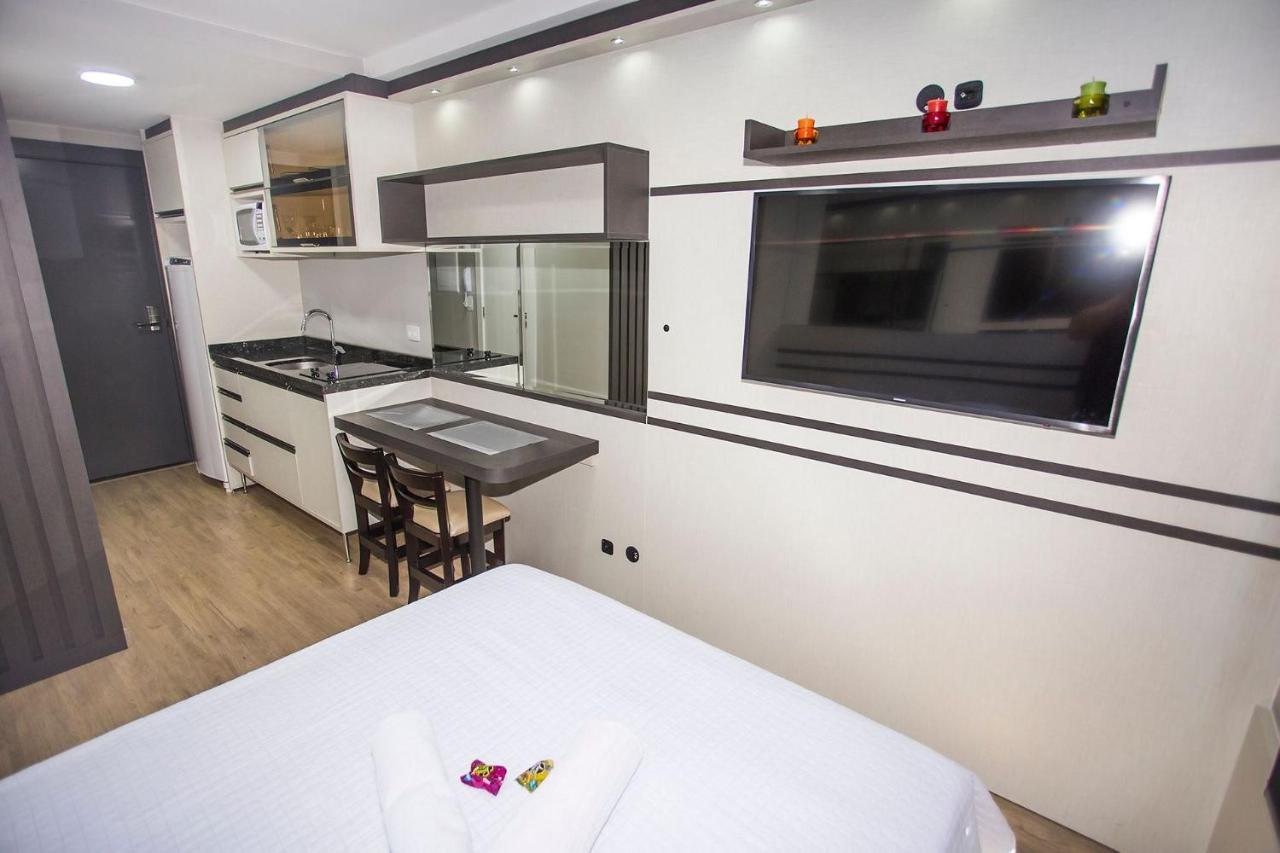 Studio Moderno No Centro De Curitiba - All1206 ภายนอก รูปภาพ